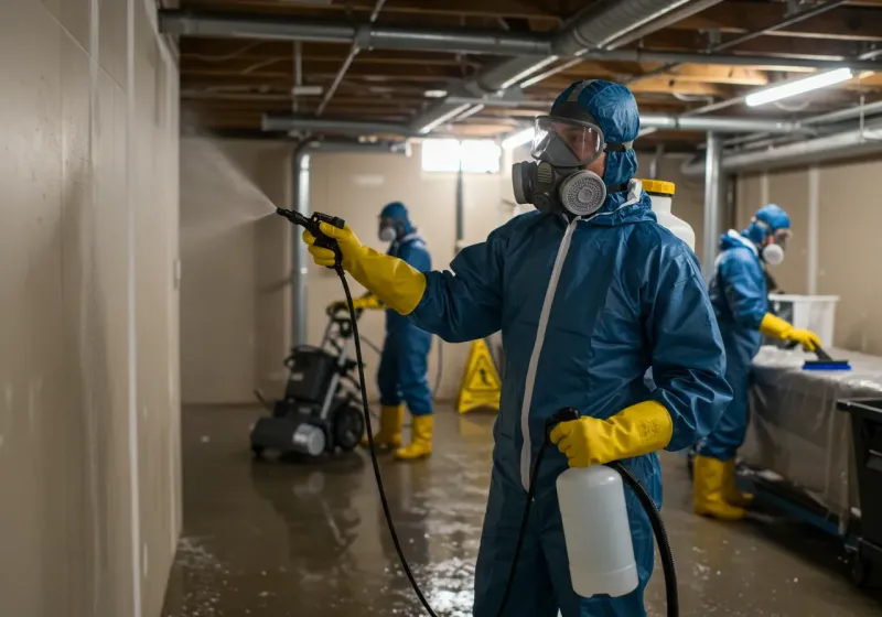 Basement Sanitization and Antimicrobial Treatment process in Scott City, MO